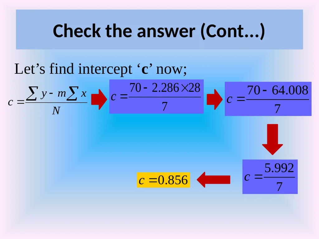 Numeracy and Data Analysis Forecasting Forecasting - slide 21 of 23