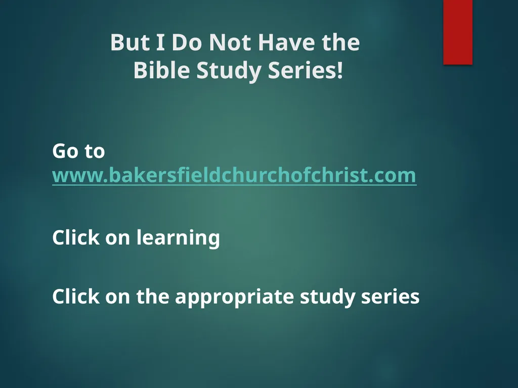 Coming Home Discipleship Study Bible Study Series - slide 4 of 17