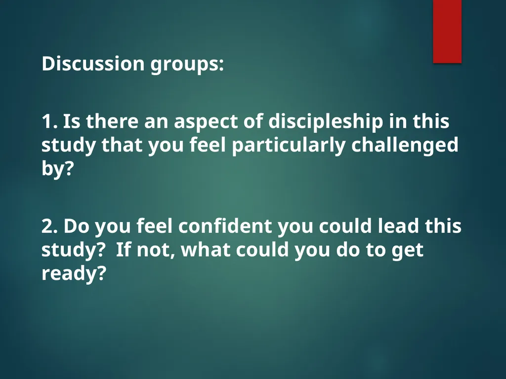 Coming Home Discipleship Study Bible Study Series - slide 12 of 17