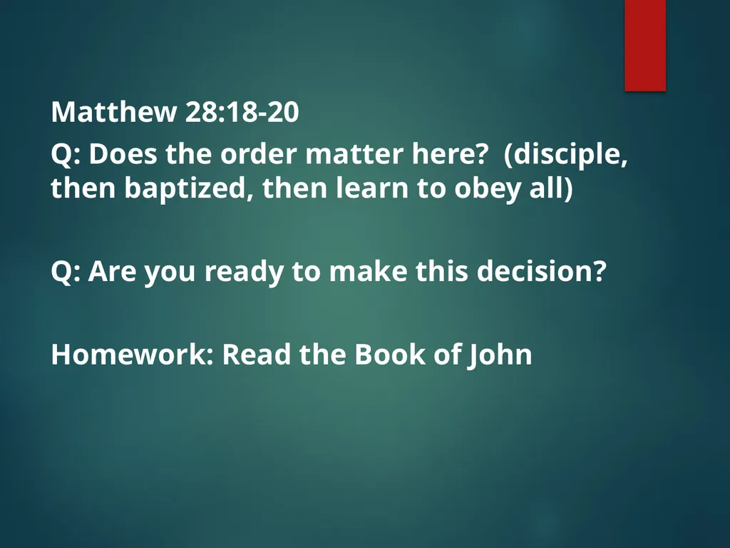 Coming Home Discipleship Study Bible Study Series - slide 11 of 17
