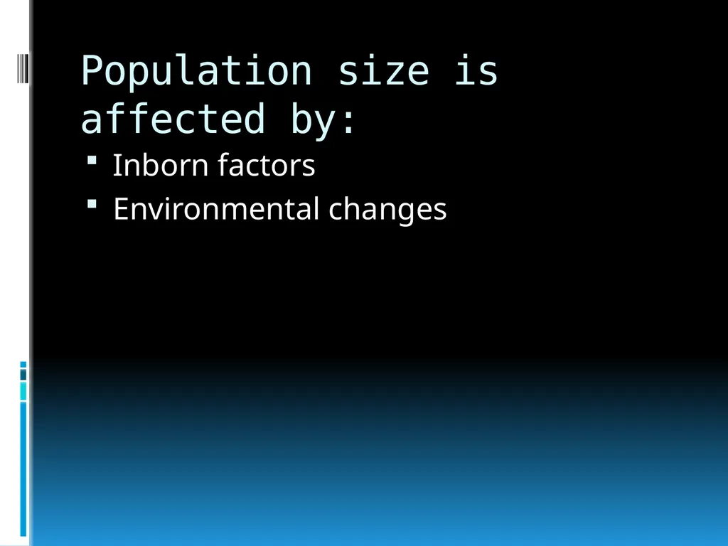 ENVIRONMENTAL STUDIES POPULATION ECOLOGY - slide 5 of 43