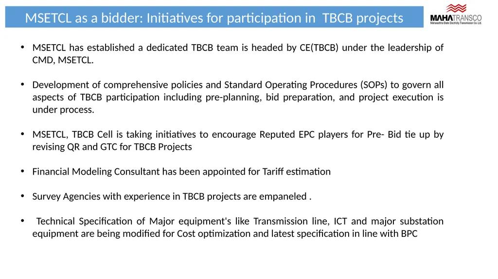 Tariff Based Competitive Bidding (TBCB) - slide 12 of 15