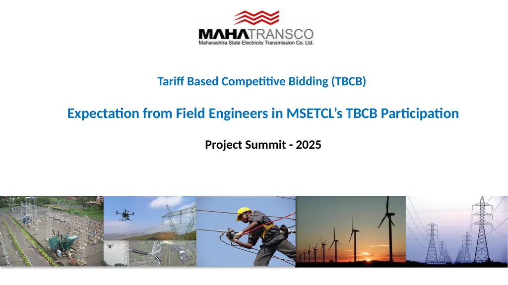 Tariff Based Competitive Bidding (TBCB) - slide 1 of 15