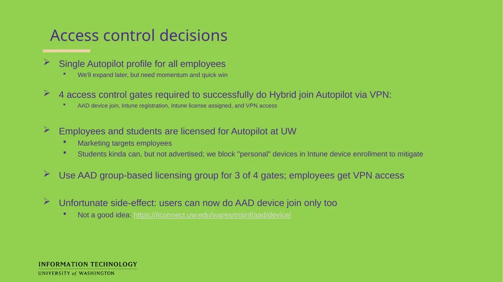 Autopilot for New Computers Brian Arkills, - slide 15 of 33