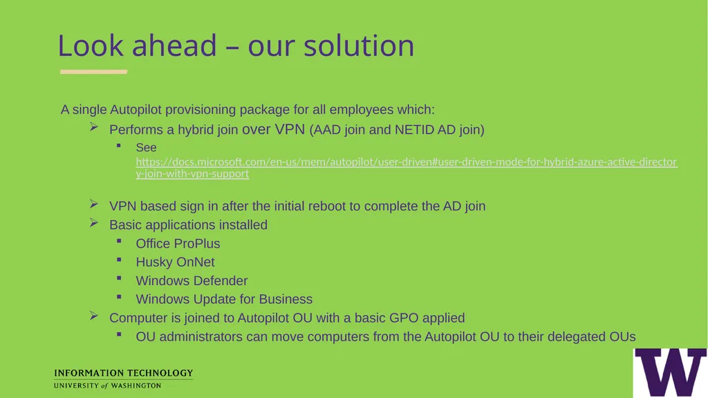 Autopilot for New Computers Brian Arkills, - slide 8 of 33