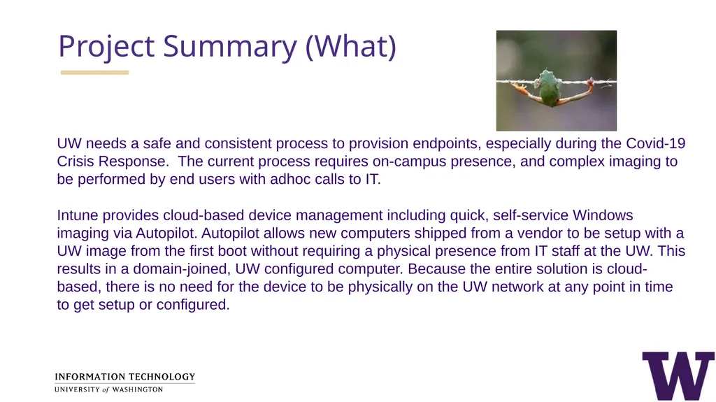 Autopilot for New Computers Brian Arkills, - slide 3 of 33