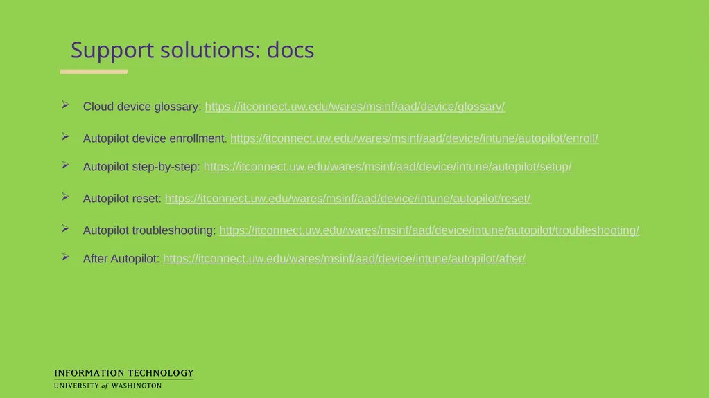 Autopilot for New Computers Brian Arkills, - slide 17 of 33