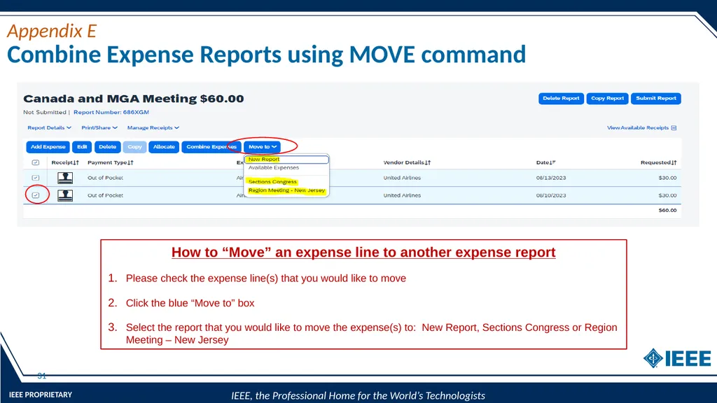 2024 MGA Treasurer Training NextGen Expense - slide 31 of 47