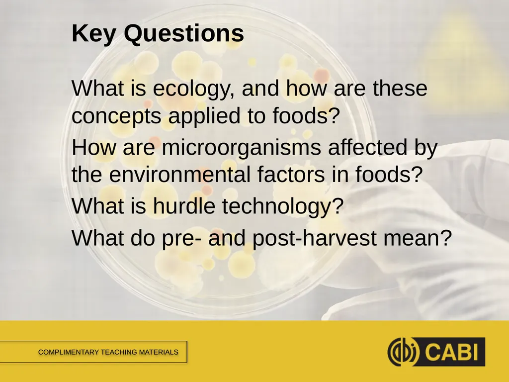 MICROBIAL FOOD SAFETY A FOOD SYSTEMS APPROACH - slide 3 of 12