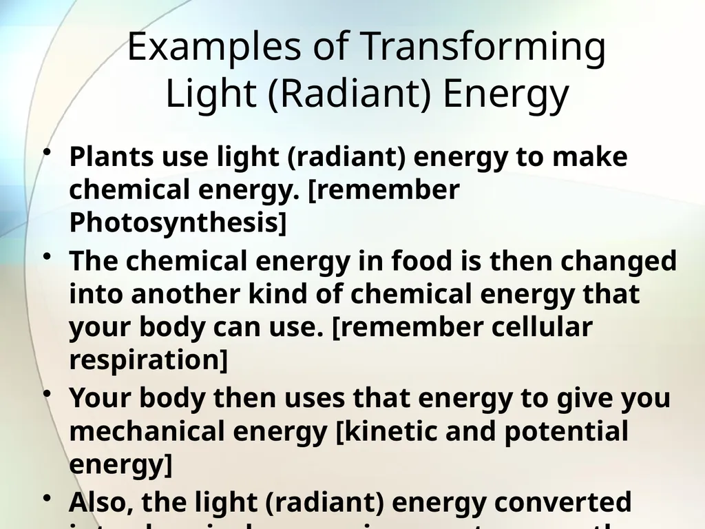Identify all the forms of energy you see in the - slide 30 of 54