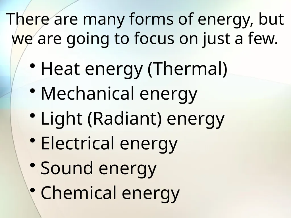 Identify all the forms of energy you see in the - slide 5 of 54