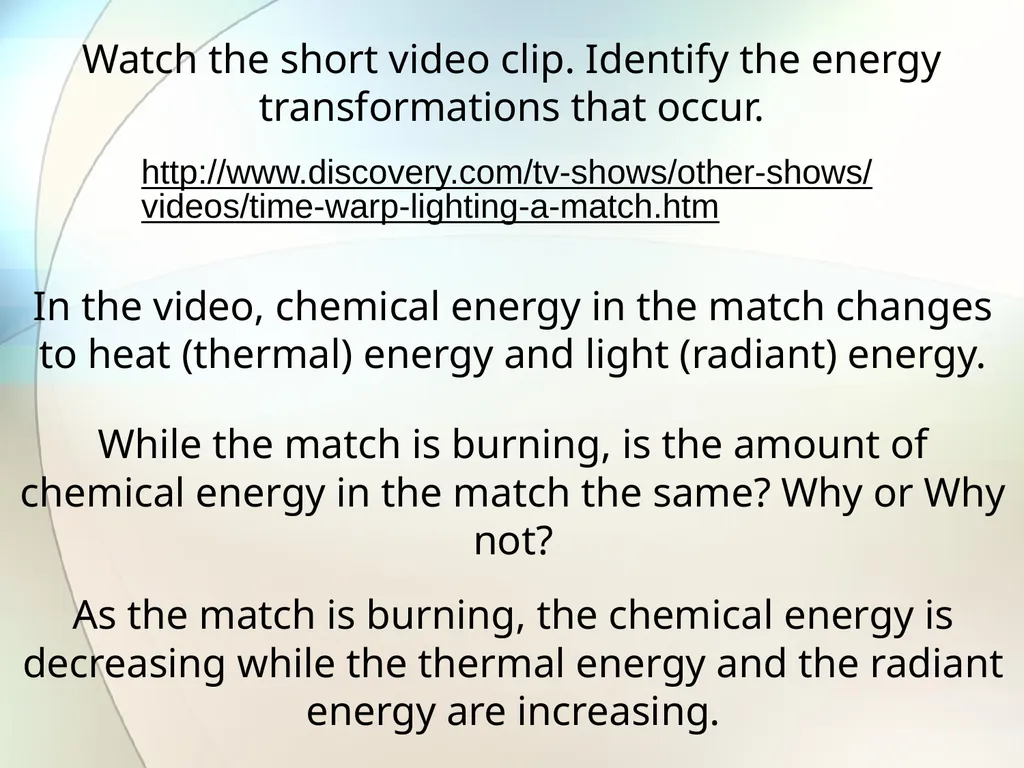 Identify all the forms of energy you see in the - slide 38 of 54