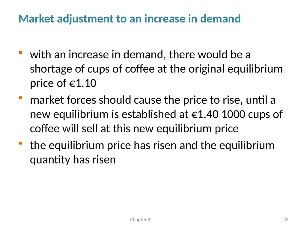 Supply and Demand Chapter 4 © Dünhaupt, Dullien, - slide 23 of 35