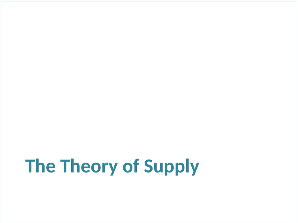 Supply and Demand Chapter 4 © Dünhaupt, Dullien, - slide 7 of 35
