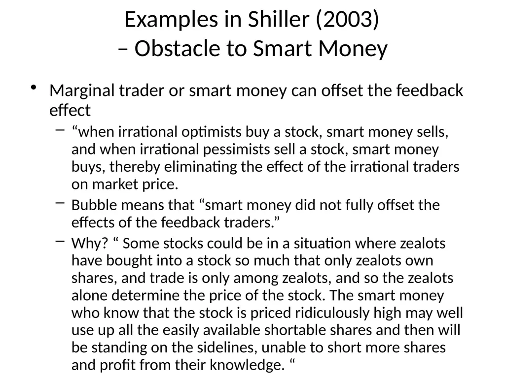 From Efficient Markets Theory to Behavioral - slide 12 of 17