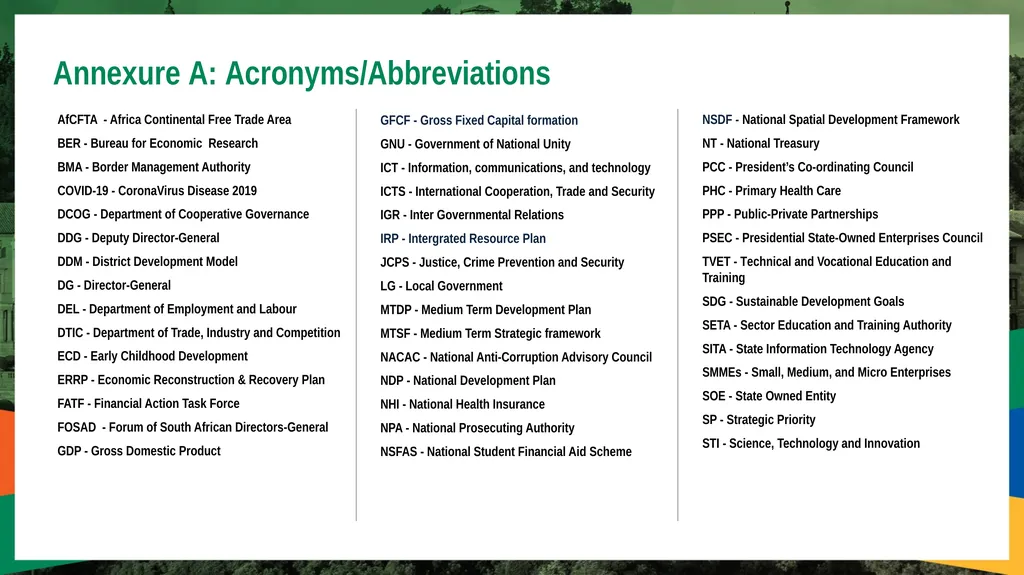 PORTFOLIO COMMITTEE ON PLANNING, MONITORING & - slide 25 of 25