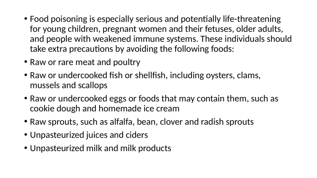 Food spoilage Spoilage is the process in which - slide 24 of 24