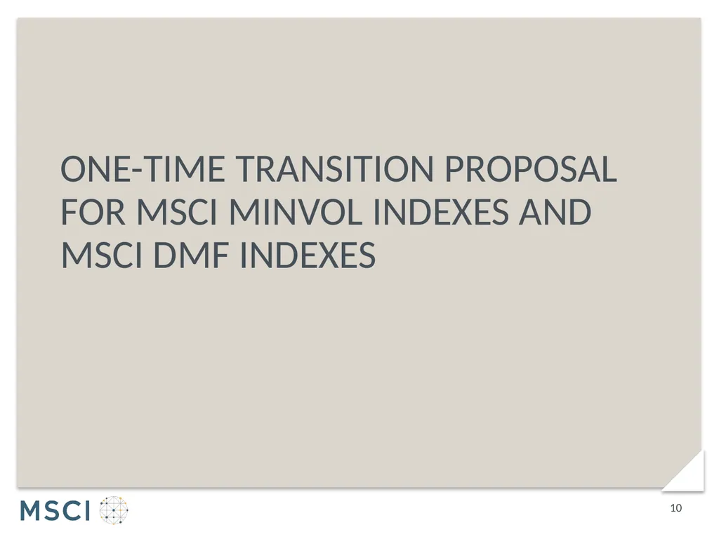 Consultation on implementation of 2018 GICS - slide 10 of 25