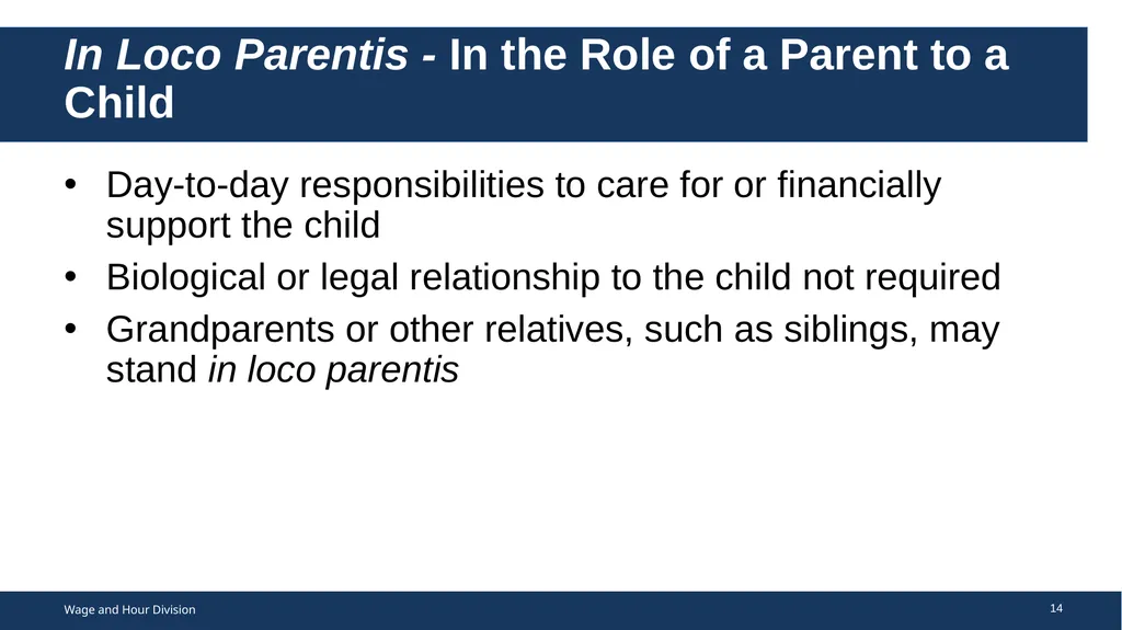 Family Medical Leave Act The Family and Medical - slide 14 of 64