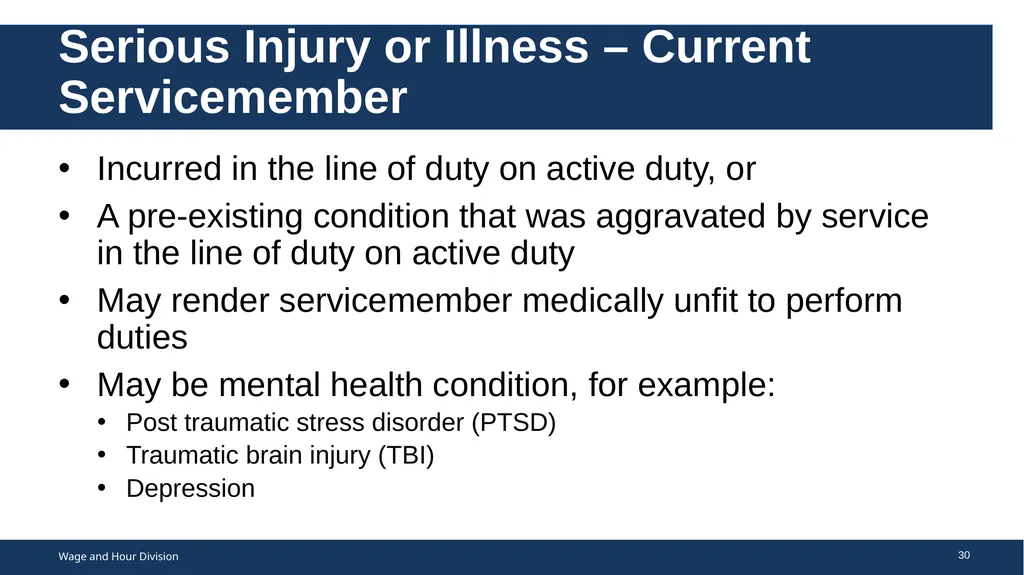 Family Medical Leave Act The Family and Medical - slide 30 of 64