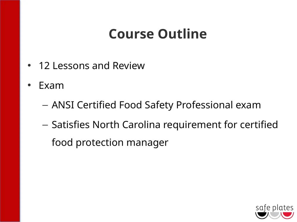 INTRODUCTION Course Outline 12 Lessons and Review - slide 2 of 34