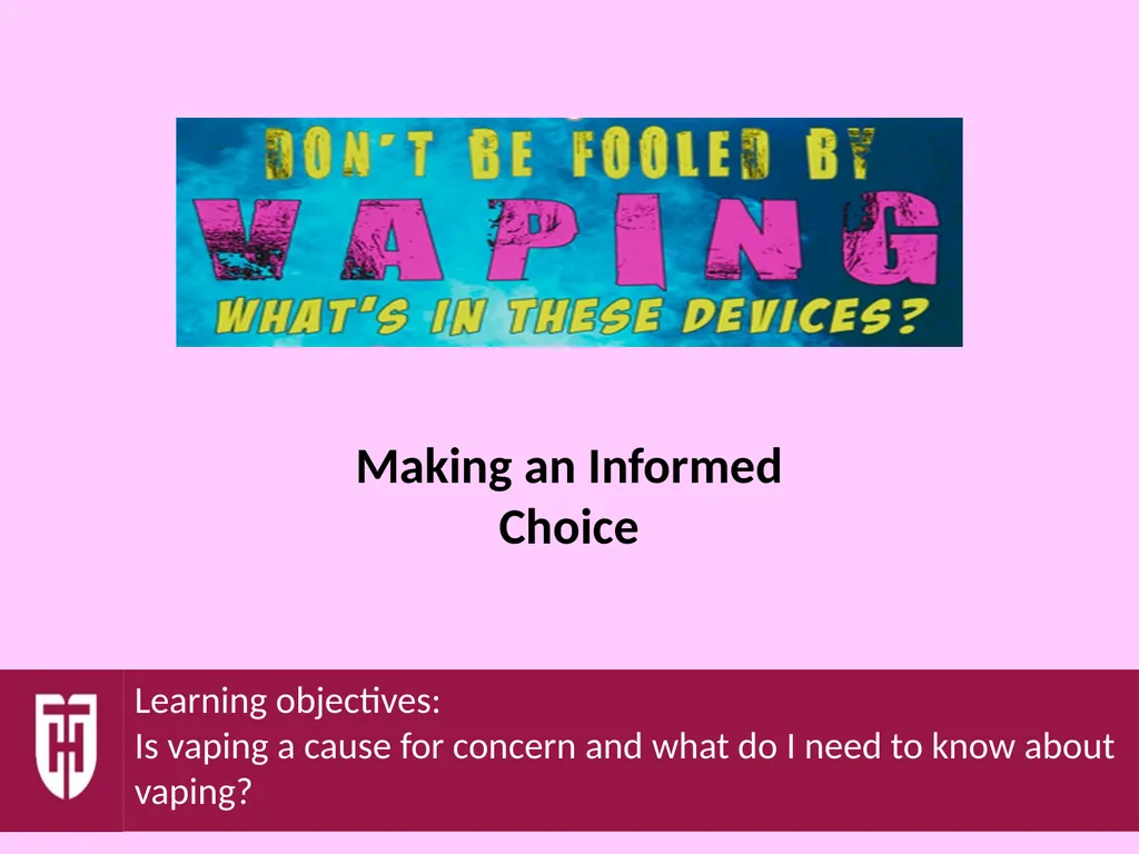 Making an Informed Choice How does this assembly - slide 1 of 10