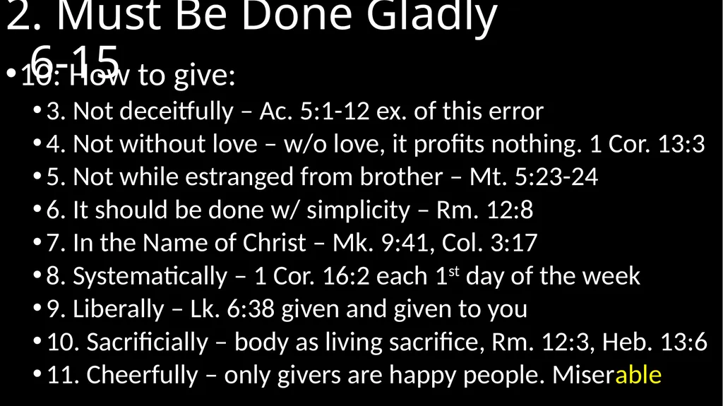 2 Corinthians 9 P wrote possibly Autumn 57AD Ch. 8 - slide 10 of 15