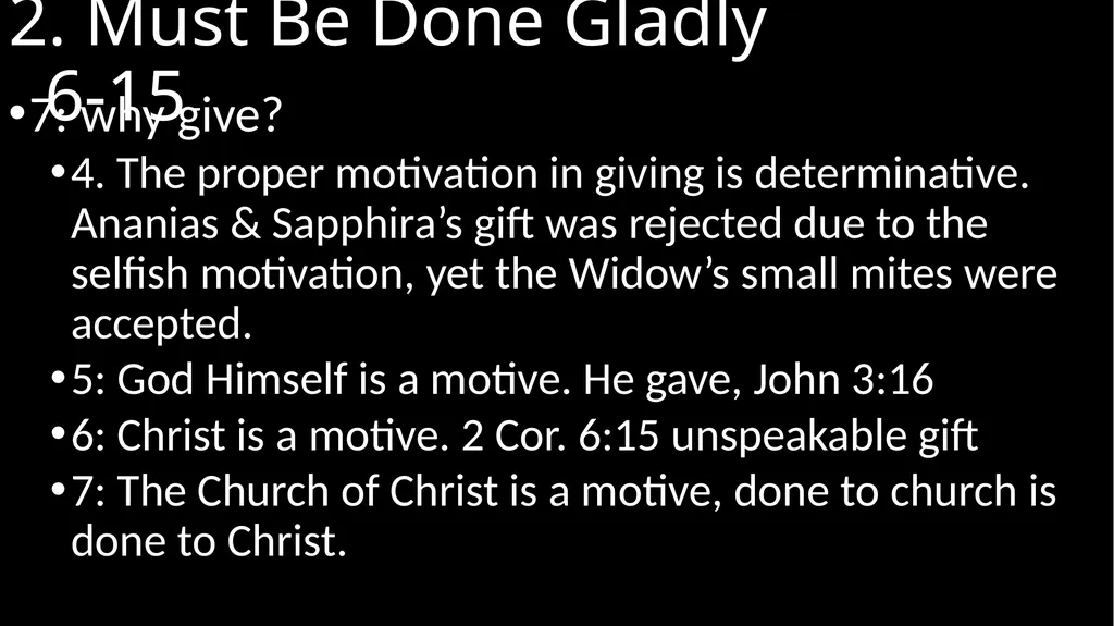 2 Corinthians 9 P wrote possibly Autumn 57AD Ch. 8 - slide 7 of 15