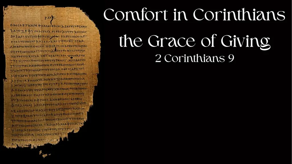 2 Corinthians 9 P wrote possibly Autumn 57AD Ch. 8 - slide 1 of 15