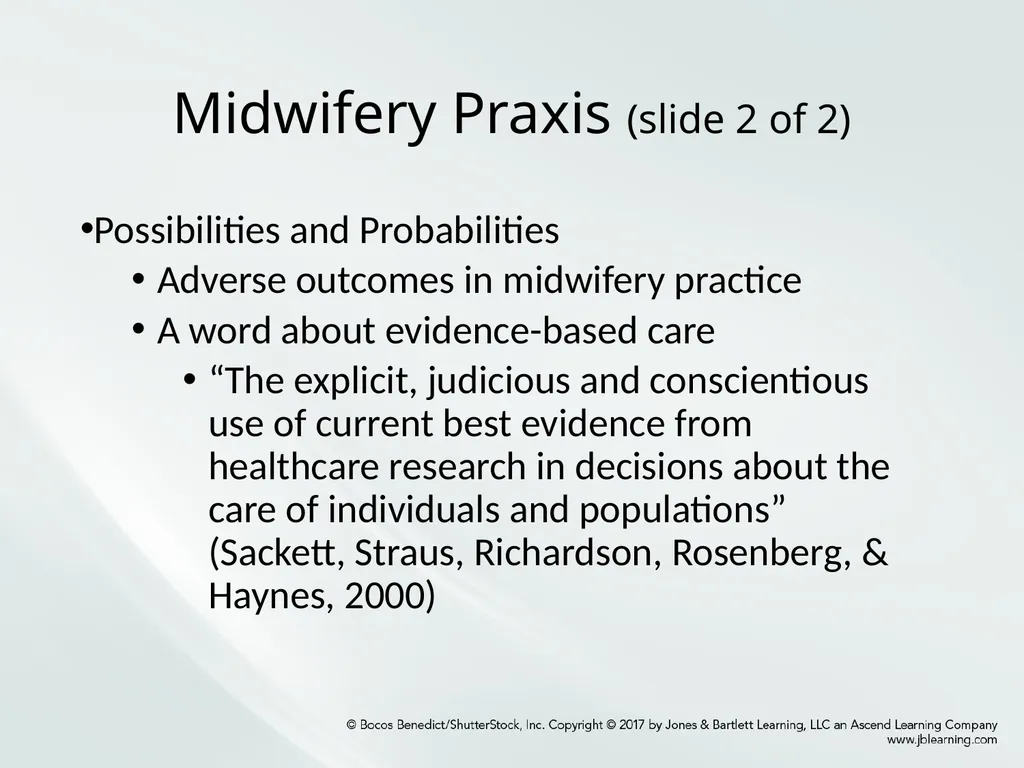 Chapter One: Essential Midwifery Practice - slide 6 of 13