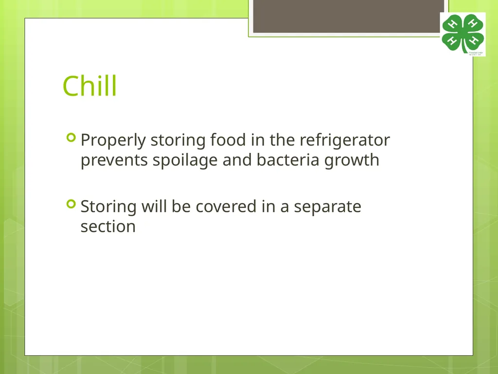 4-H Food Booth Food Safety Training Youth, Adults, - slide 13 of 29