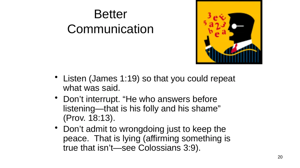 1 Marriage Communication: Jim Sutherland, Ph.D. - slide 20 of 38