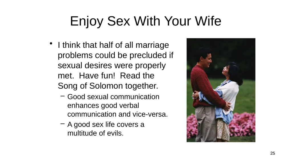 1 Marriage Communication: Jim Sutherland, Ph.D. - slide 25 of 38