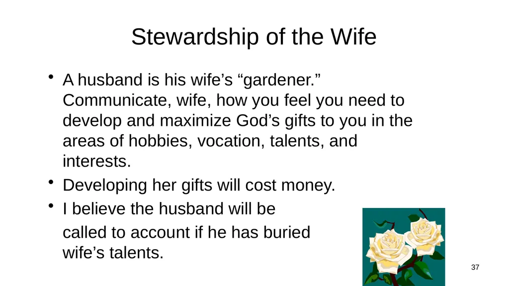 1 Marriage Communication: Jim Sutherland, Ph.D. - slide 37 of 38