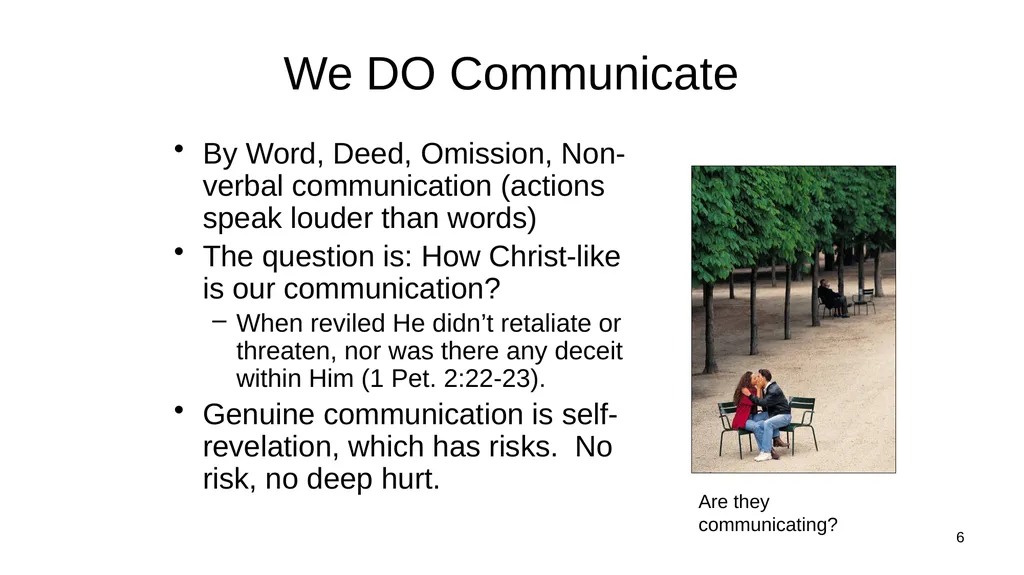 1 Marriage Communication: Jim Sutherland, Ph.D. - slide 6 of 38