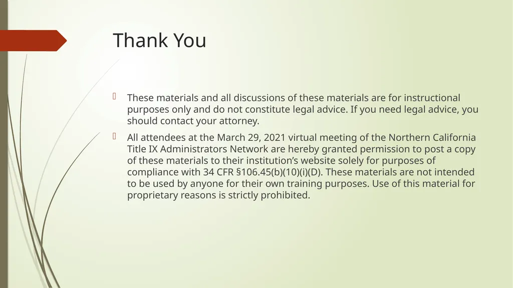 Northern California Title IX Administrators - slide 8 of 8