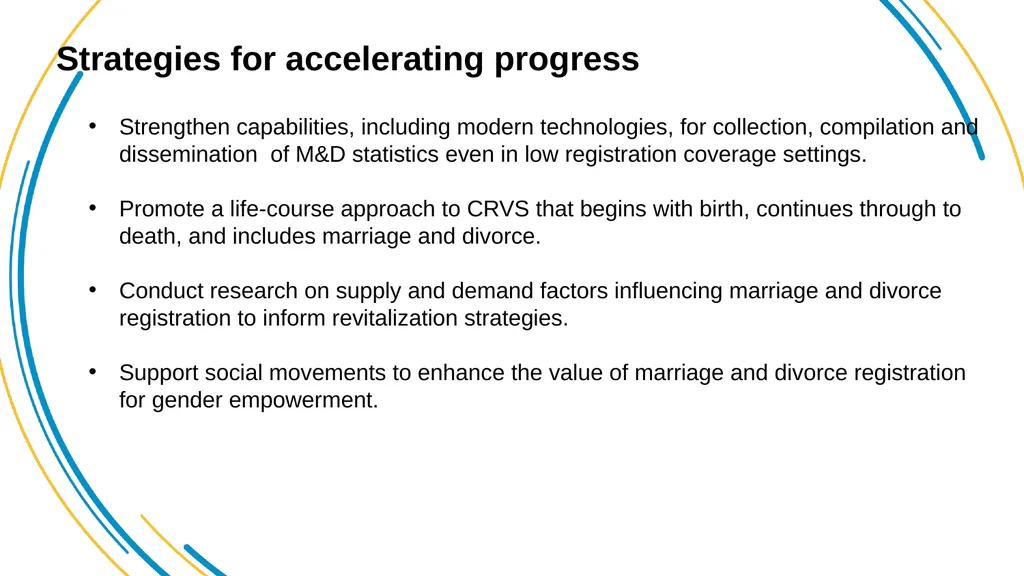 Marriage and divorce registration in Africa: - slide 11 of 12
