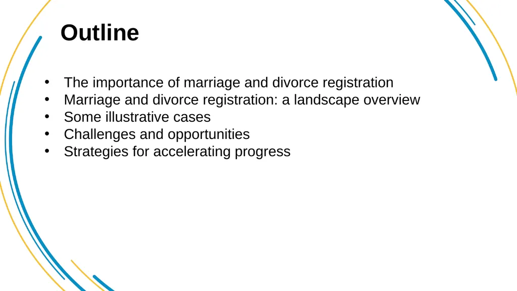 Marriage and divorce registration in Africa: - slide 2 of 12