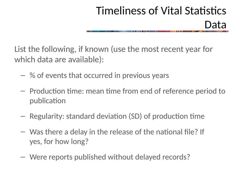 The Civil Registration and Vital Statistics System - slide 14 of 16