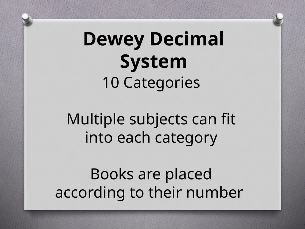 Dewey Decimal System for Kids! An Introduction to - slide 6 of 19
