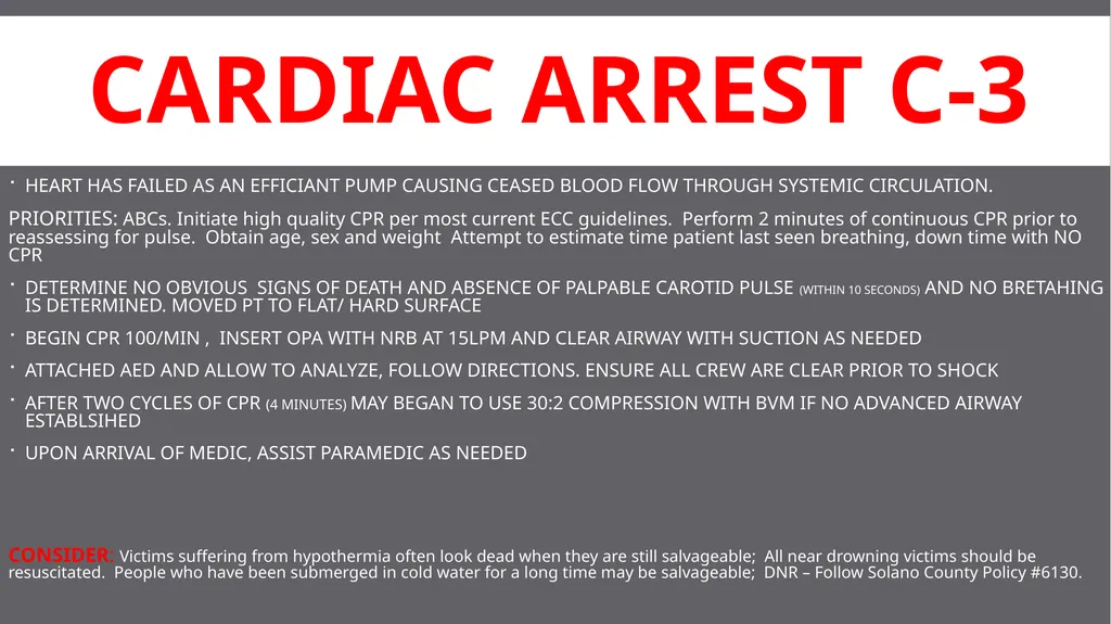 SCFD EMS CIRCULATORY EMERGENCIES Updated 03/2017 - slide 13 of 14
