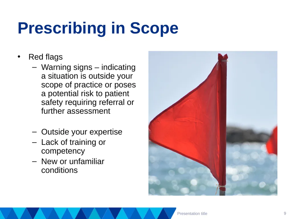 Supporting staff to prescribe effectively – - slide 9 of 14