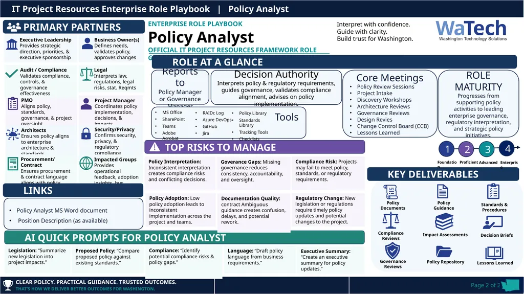 SARAH BENNETT Policy Analyst EXPERIENCE 5 – 8 - slide 2 of 2