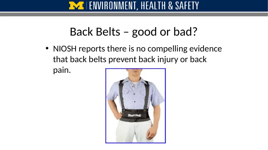 Safe Lifting techniques to avoid injury Ergonomic - slide 17 of 21