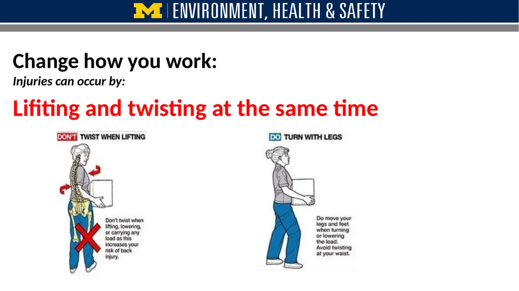 Safe Lifting techniques to avoid injury Ergonomic - slide 8 of 21
