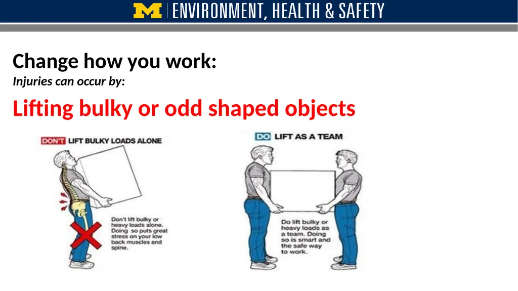 Safe Lifting techniques to avoid injury Ergonomic - slide 9 of 21