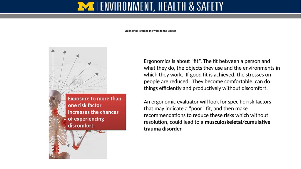 Safe Lifting techniques to avoid injury Ergonomic - slide 2 of 21
