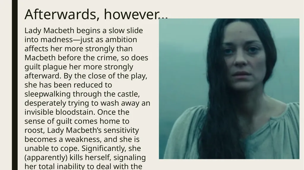 Macbeth & Lady Macbeth Character Analysis MACBETH: - slide 18 of 18
