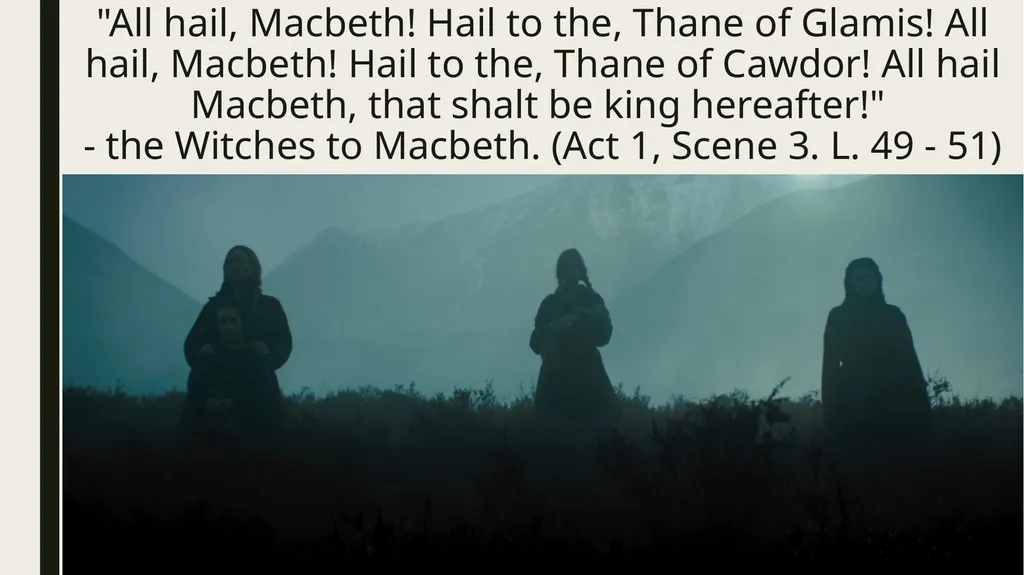 Macbeth & Lady Macbeth Character Analysis MACBETH: - slide 7 of 18