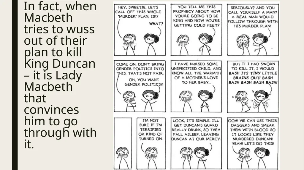 Macbeth & Lady Macbeth Character Analysis MACBETH: - slide 15 of 18